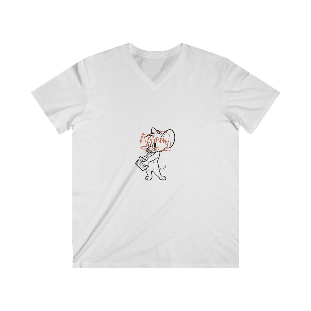 Men's Fitted V-Neck Short Sleeve Tee