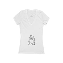 Load image into Gallery viewer, Women&#39;s Jersey Short Sleeve Deep V-Neck Tee
