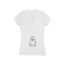 Load image into Gallery viewer, Women&#39;s Jersey Short Sleeve Deep V-Neck Tee
