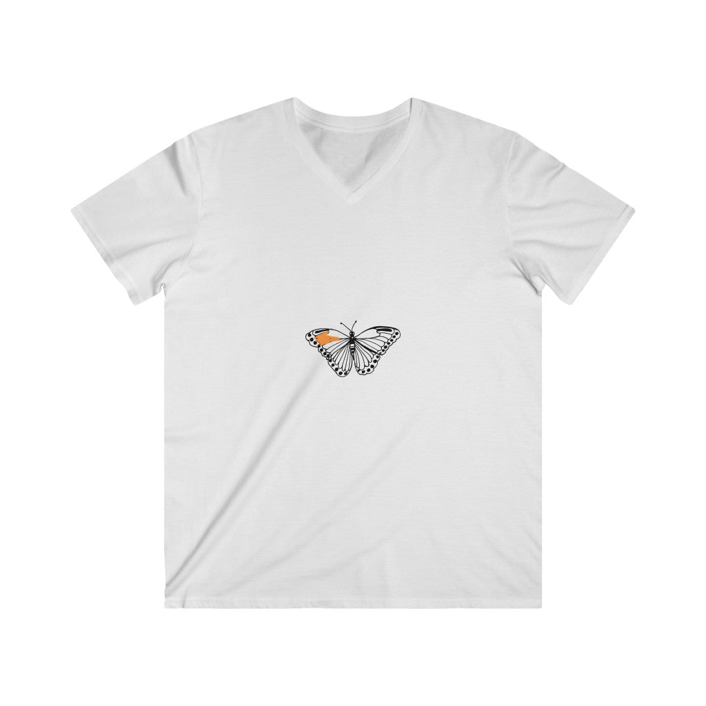 Men's Fitted V-Neck Short Sleeve Tee