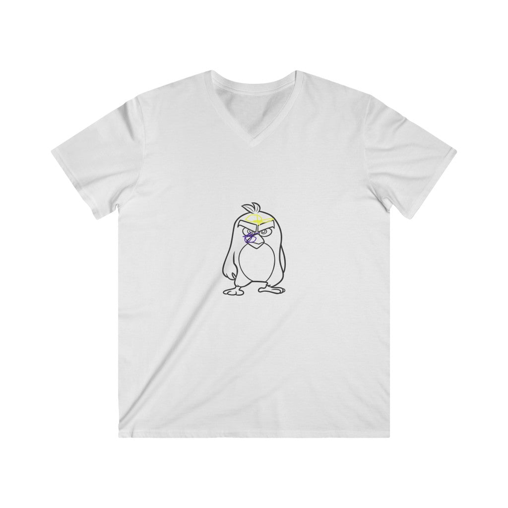 Men's Fitted V-Neck Short Sleeve Tee