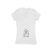 Load image into Gallery viewer, Women&#39;s Jersey Short Sleeve Deep V-Neck Tee
