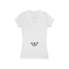 Load image into Gallery viewer, Women&#39;s Jersey Short Sleeve Deep V-Neck Tee
