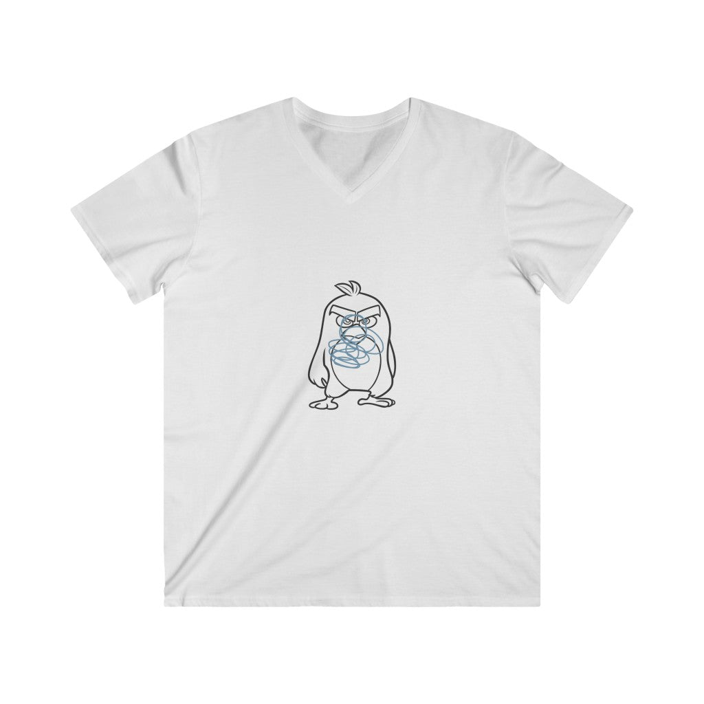 Men's Fitted V-Neck Short Sleeve Tee