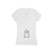 Load image into Gallery viewer, Women&#39;s Jersey Short Sleeve Deep V-Neck Tee
